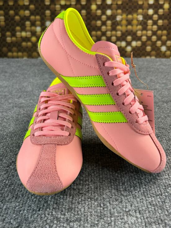 adidas Shoes - Adidas Tokyo W Pink Neon Green Gum Sneakers Women's Size 6